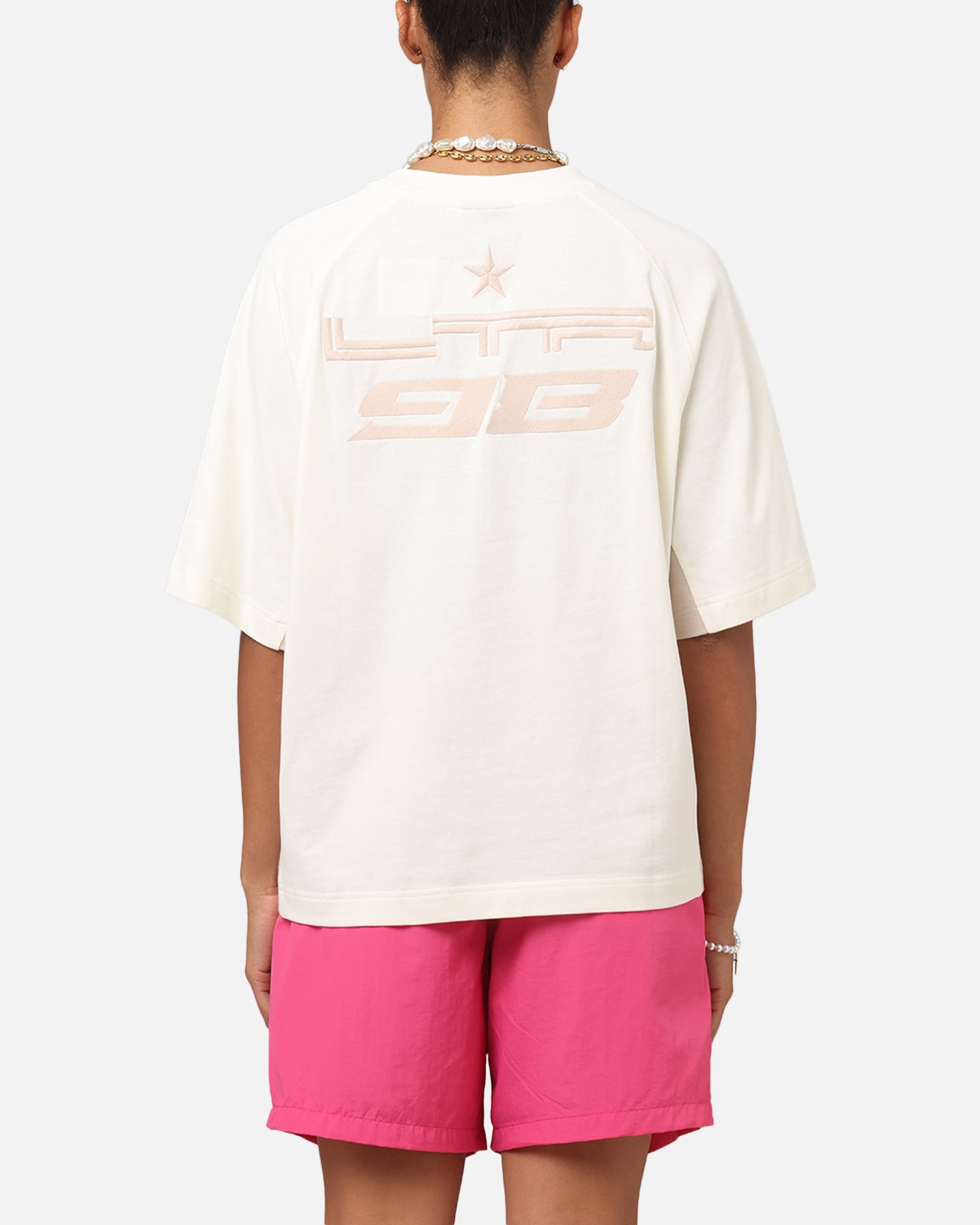 Loiter Daytona Panel T-Shirt White/Stone