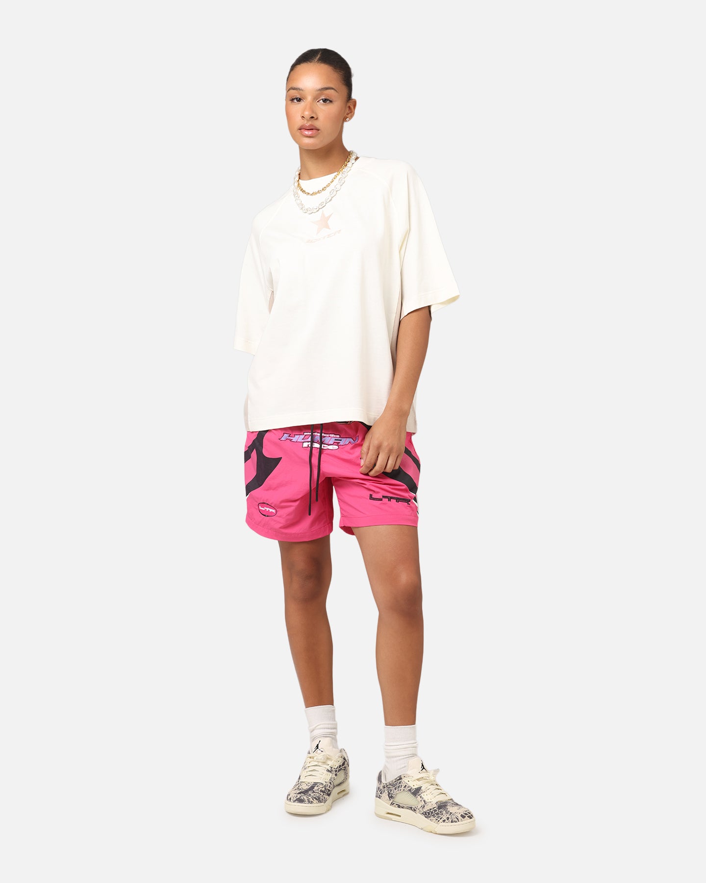 Loiter Daytona Panel T-Shirt White/Stone