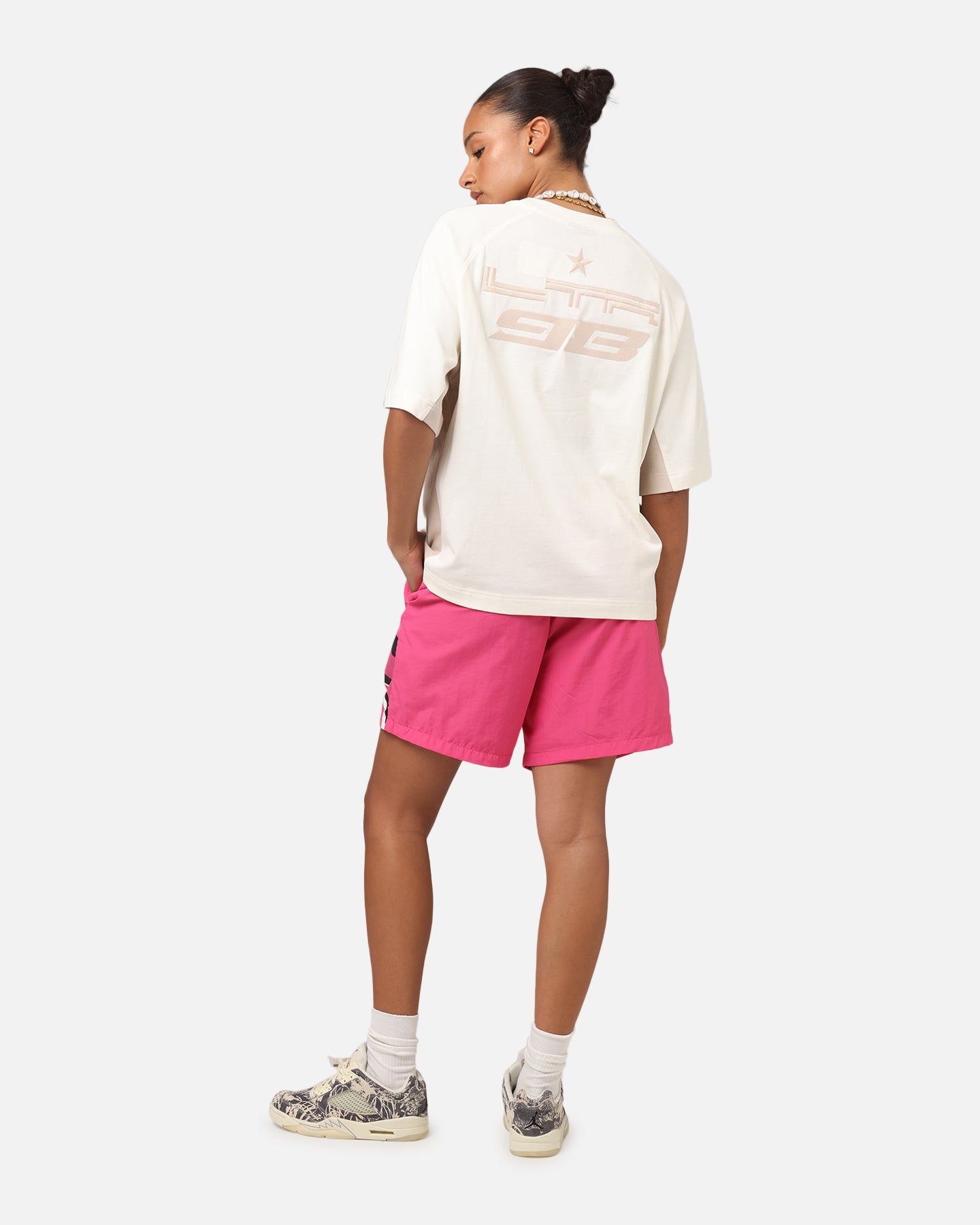 Loiter Daytona Panel T-Shirt White/Stone