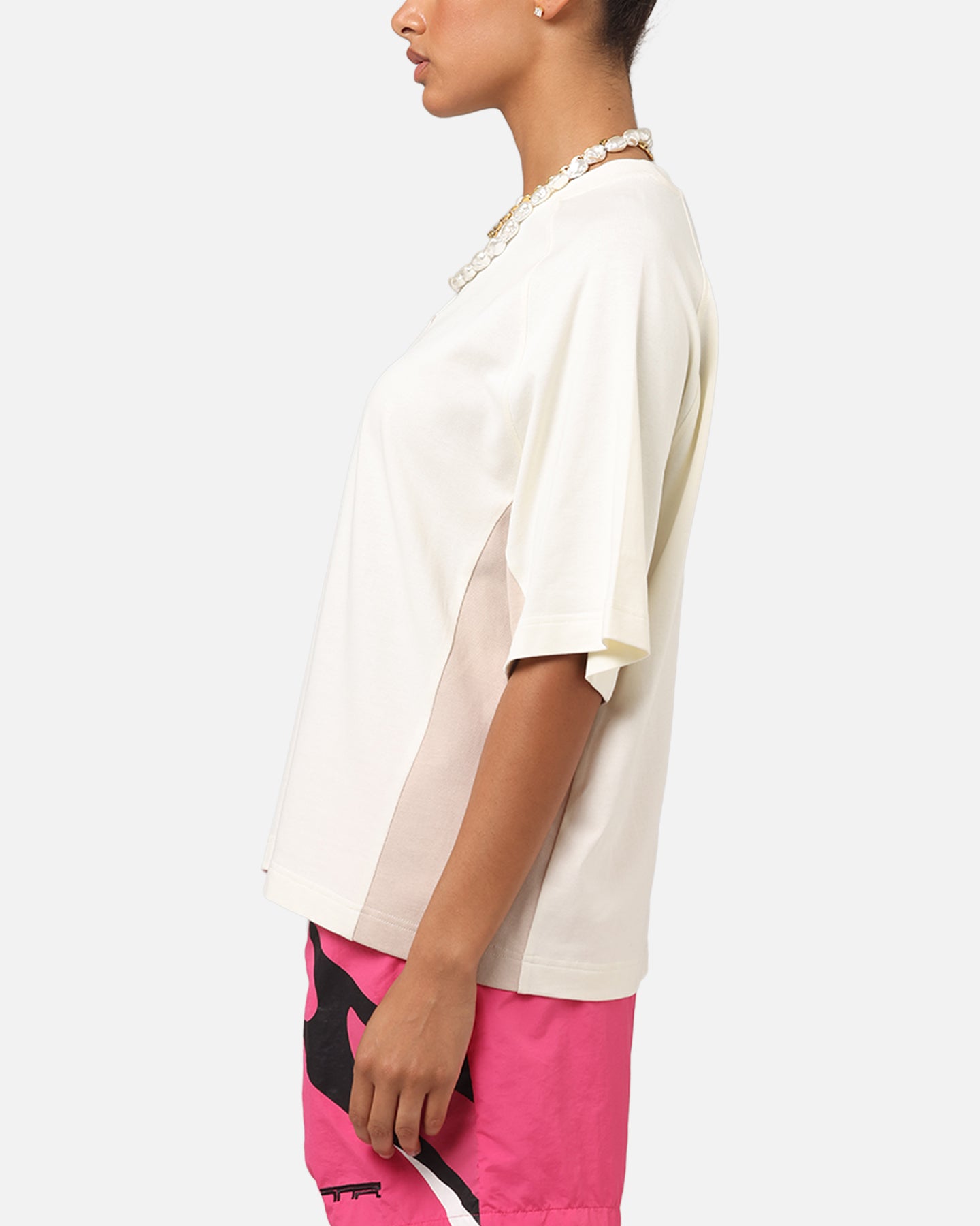 Loiter Daytona Panel T-Shirt White/Stone