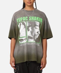Tupac Never Change Sunfade T-Shirt Black Wash
