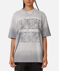The Rolling Stone The Stones Sunfade T-Shirt Sun Washed Blue