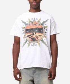 Alice In Chains Flames Vintage T-Shirt White Vintage