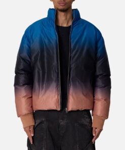MNML Jupiter Ombre Puffer Jacket Blue/Pink