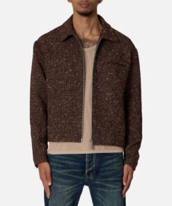 MNML Pea Pocket Wool Jacket Brown