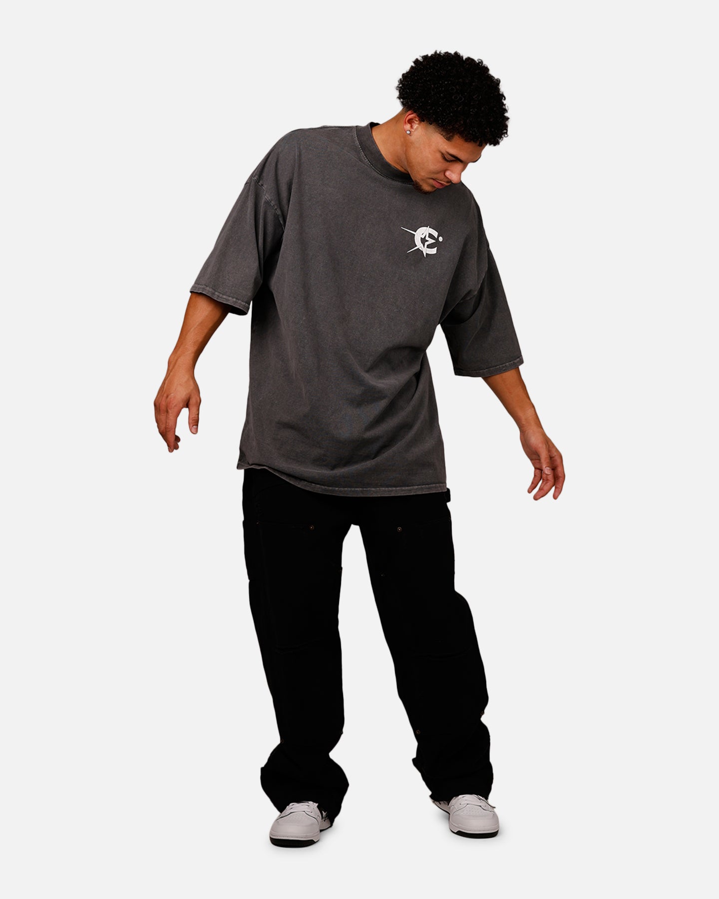 Carre Star Academy T-Shirt Washed Charcoal