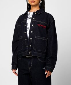 Ed Hardy Coach Denim Jacket Raw Indigo