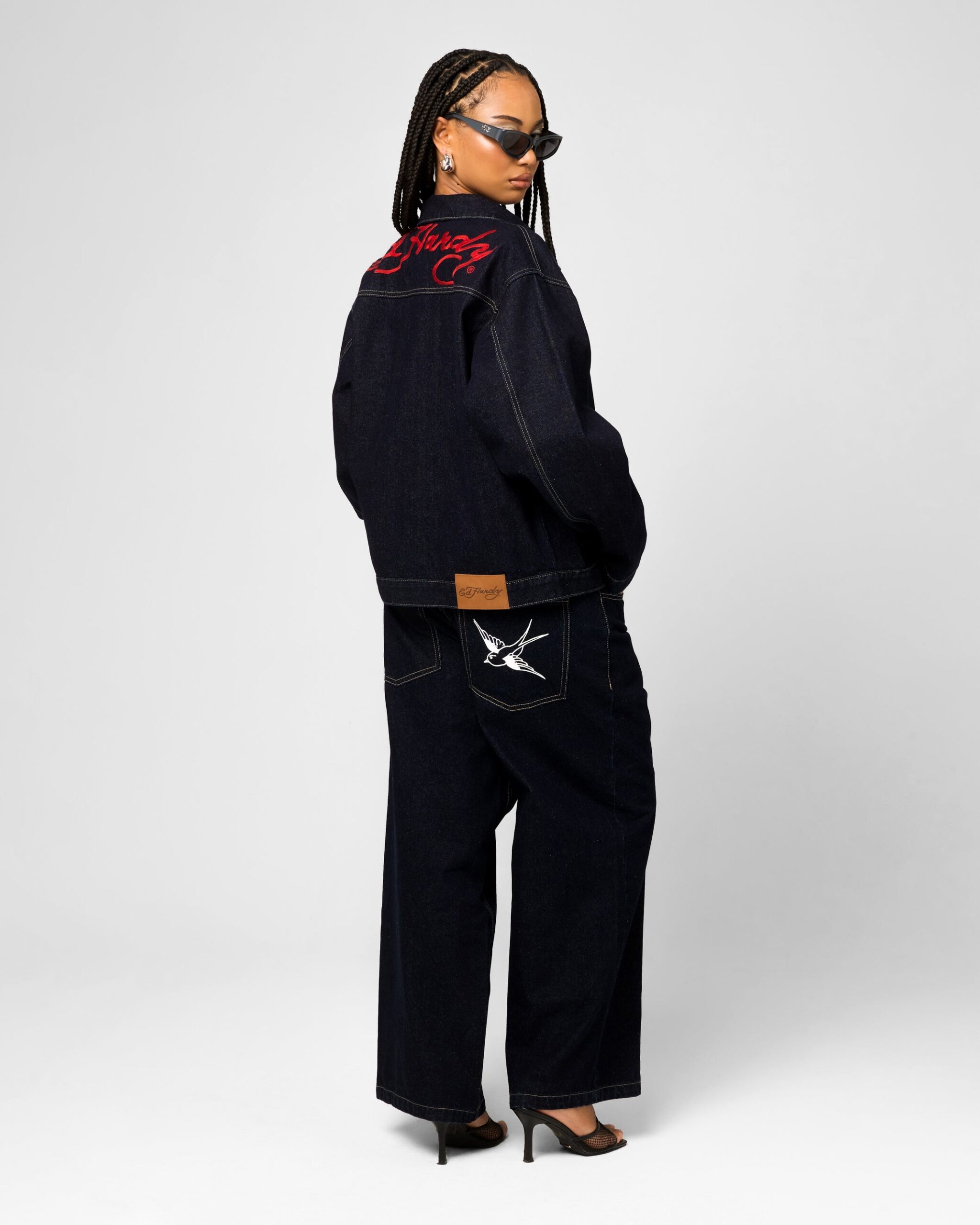 Ed Hardy Coach Denim Jacket Raw Indigo