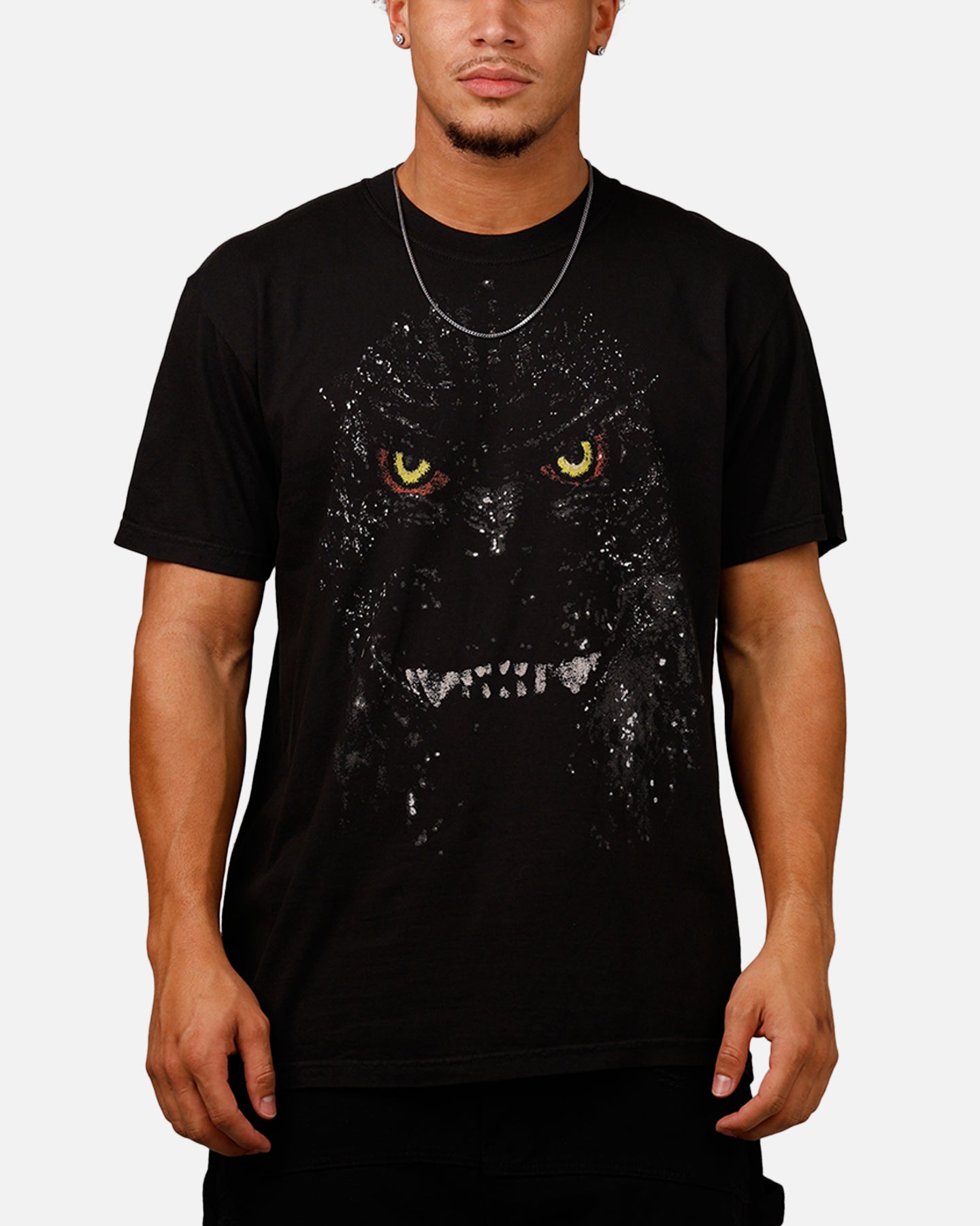 Ripple X Godzilla Big Head Godzilla T-Shirt Black