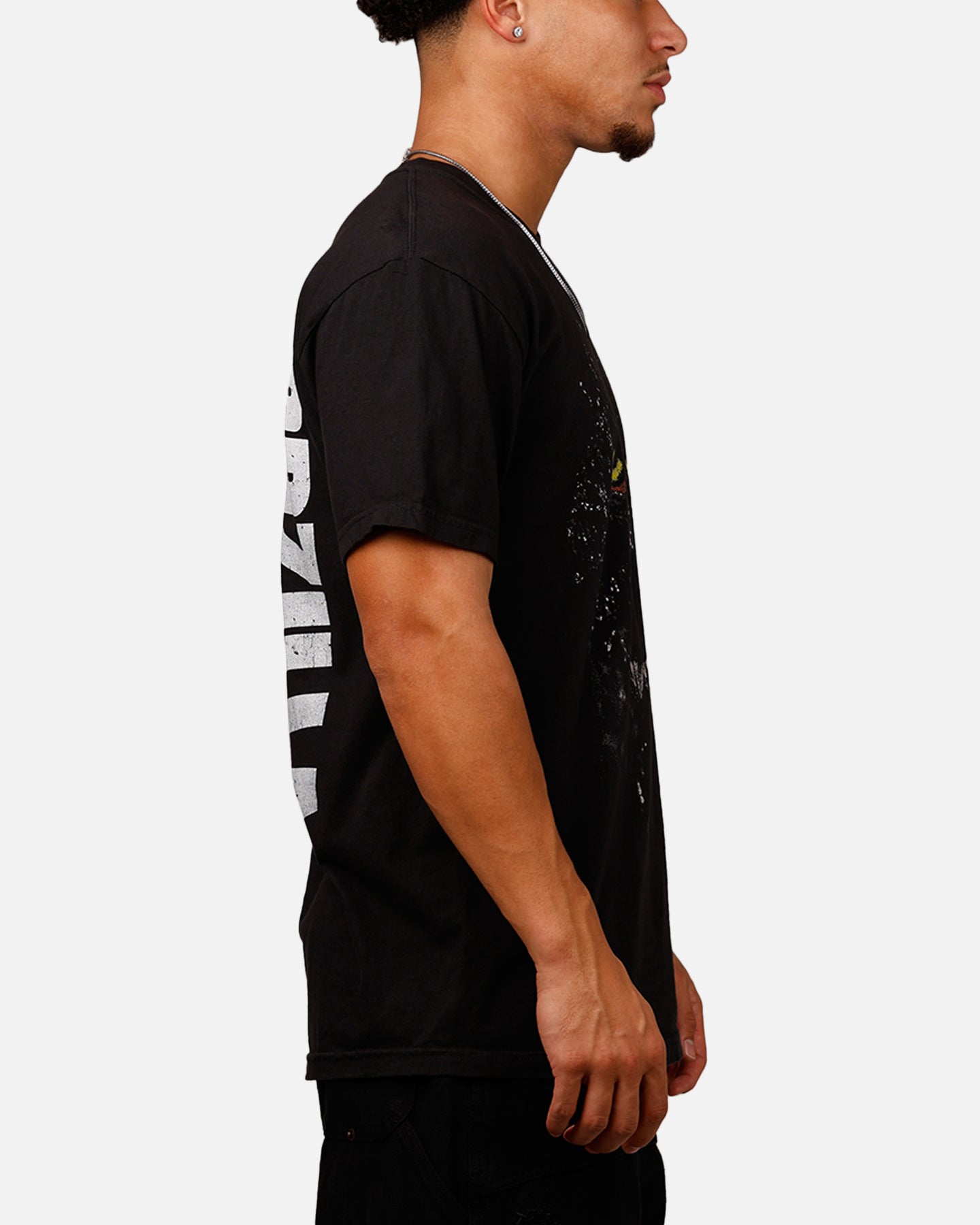 Ripple X Godzilla Big Head Godzilla T-Shirt Black
