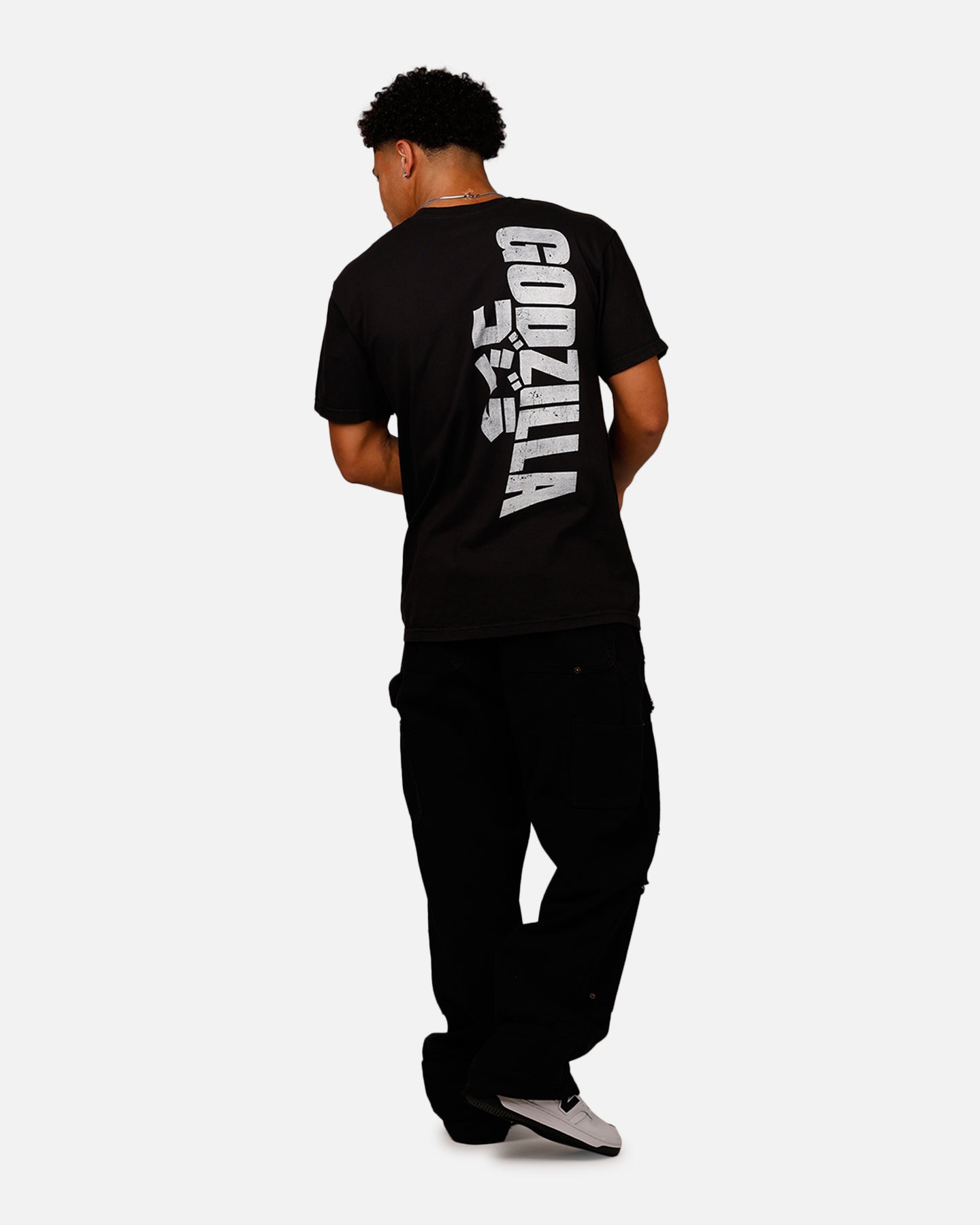 Ripple X Godzilla Big Head Godzilla T-Shirt Black