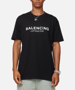 Secret Club Balencing T-Shirt Black/White