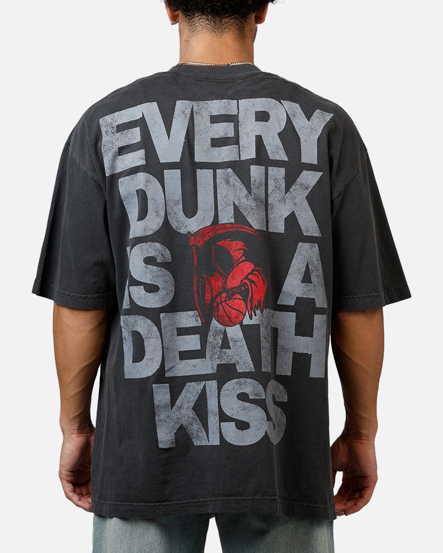 Overtime Kiss T-Shirt Vintage Black