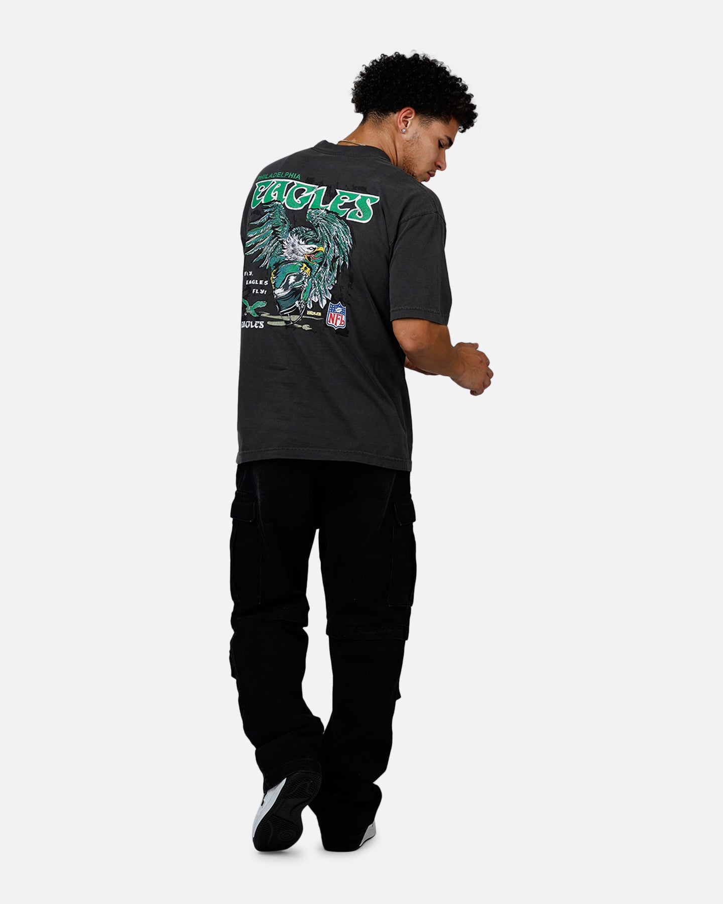 Mitchell & Ness Philadelphia Eagles Alter Ego Vintage T-Shirt Faded Black