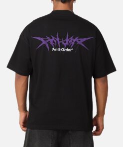 The Anti Order Metal Mock Neck T-Shirt Black