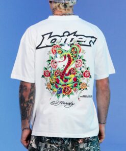 Ed Hardy By Loiter Serpent T-Shirt White
