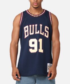 Mitchell & Ness Chicago Bulls Dennis Rodman 'Acai' 1995 Swing Jersey Navy