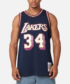 Mitchell & Ness Los Angeles Lakers Shaquille O'Neal 'Acai' 1996 Swing Jersey Navy