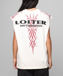 Loiter Cyber Muscle T-Shirt Off White