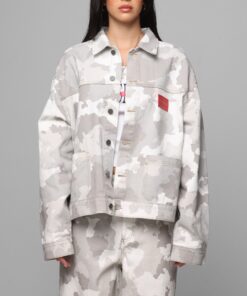Loiter Prestige Denim Jacket Snow Camo