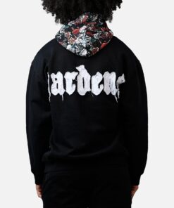 Soul By Ame Flower Hoodie Black