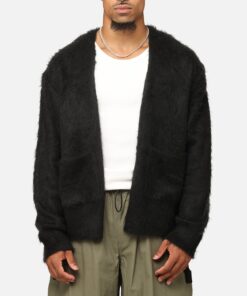 XXIII Fuzzy Cardigan Black