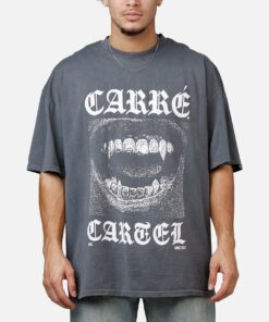 Carre Cartel T-Shirt Washed Charcoal