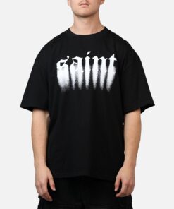 Saint Morta Spray T-Shirt Black