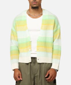 XXIII Striped Cardigan Green/Blue/Yellow