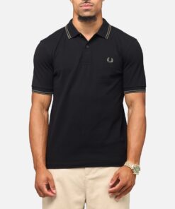 Fred Perry Twin Tipped Polo Shirt Black