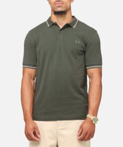 Fred Perry Twin Tipped Polo Shirt Hunter Green