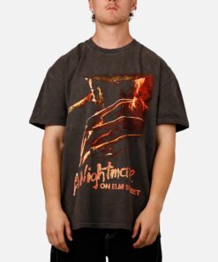 American Thrift X A Nightmare on Elm Street 'Horror Classics' Claw Heavyweight T-Shirt Black Wash