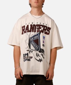 Culture Kings New York Rangers Vintage T-Shirt Off White