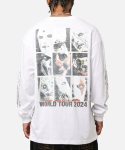 Slipknot World Tour '24 Long Sleeve T-Shirt White