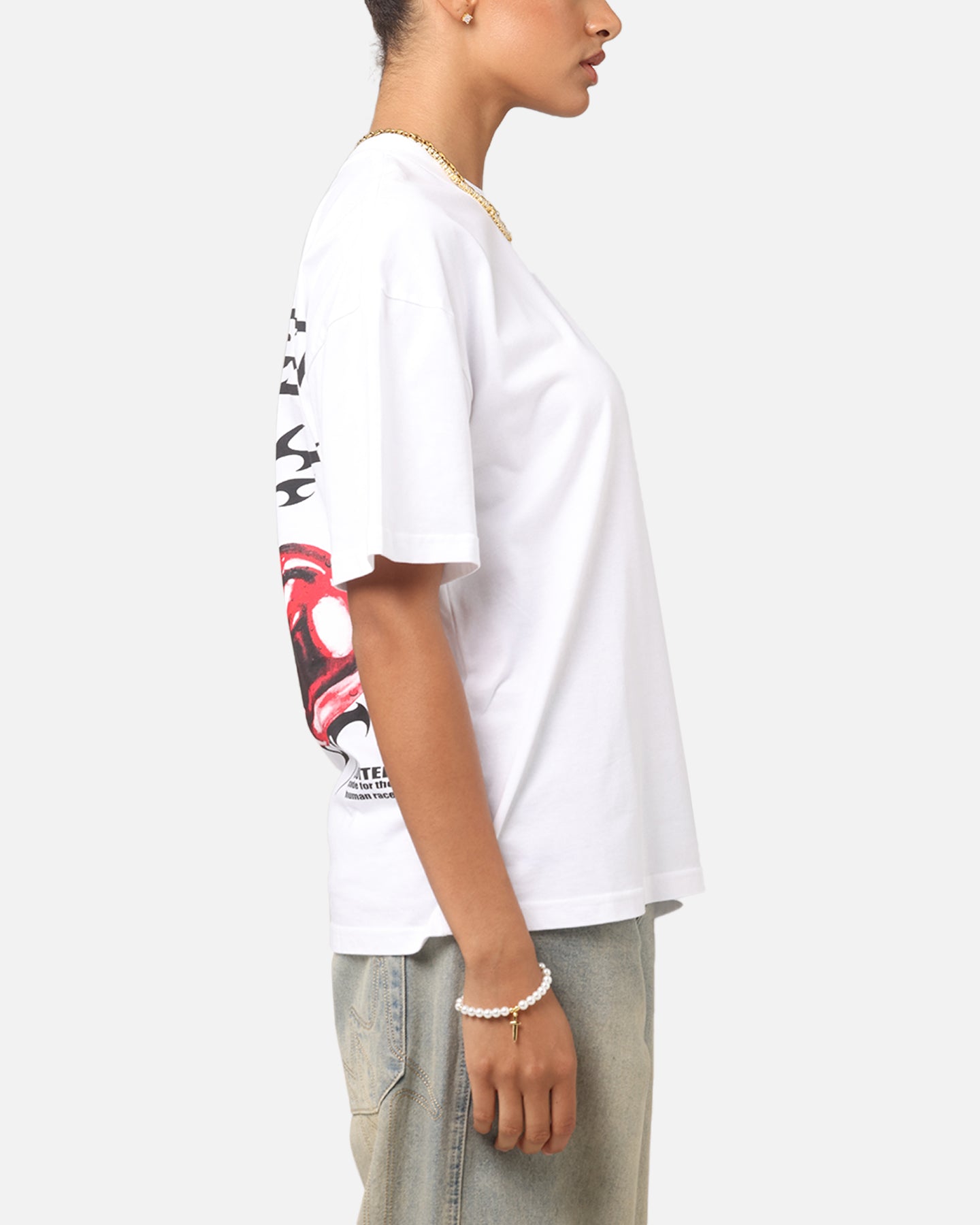 Loiter Cherry Pick Drop T-Shirt White