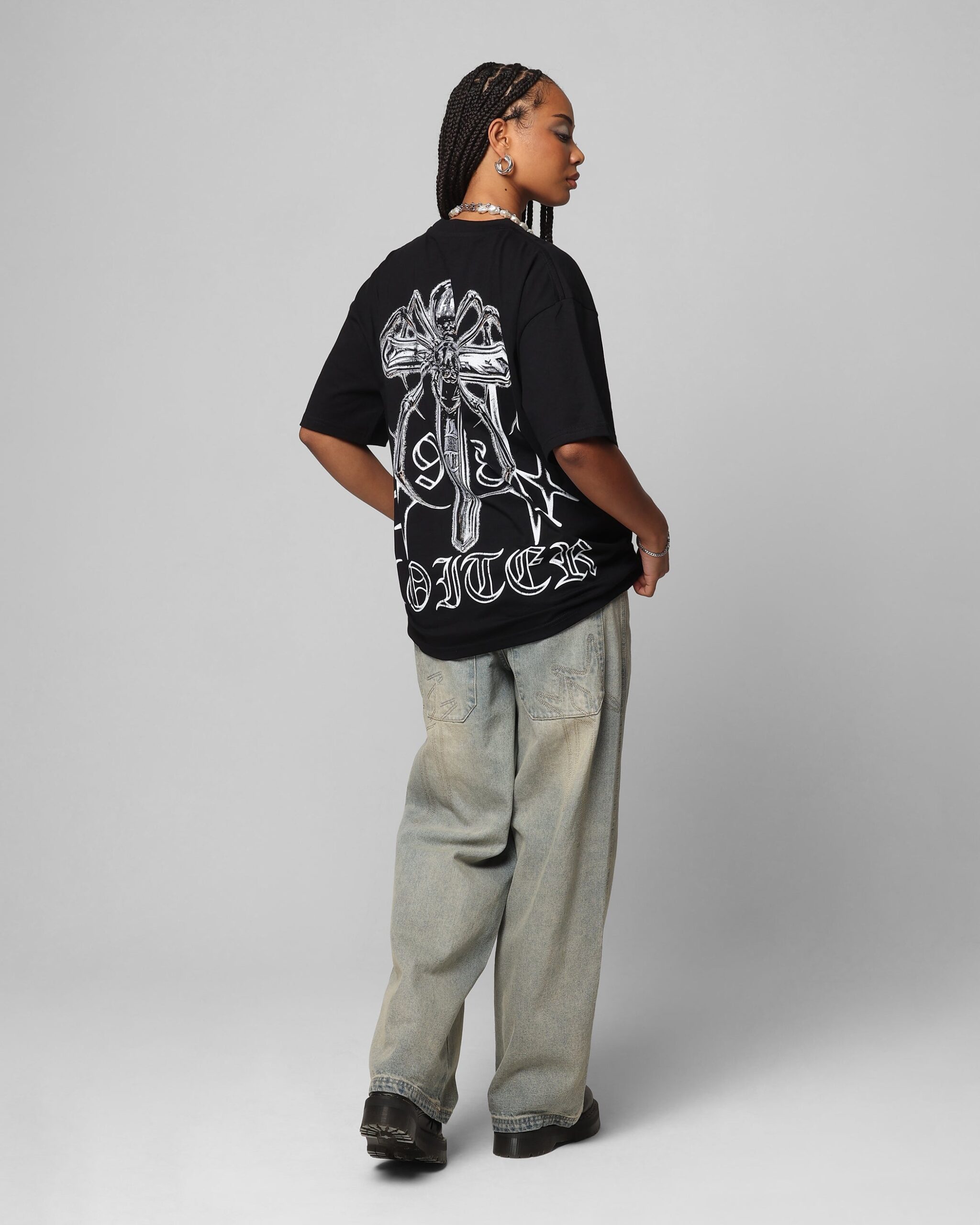 Loiter Chrome Spider T-Shirt Black
