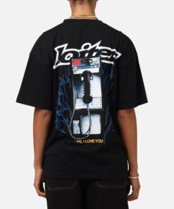 Loiter Phonebooth Vintage Drop T-Shirt Black