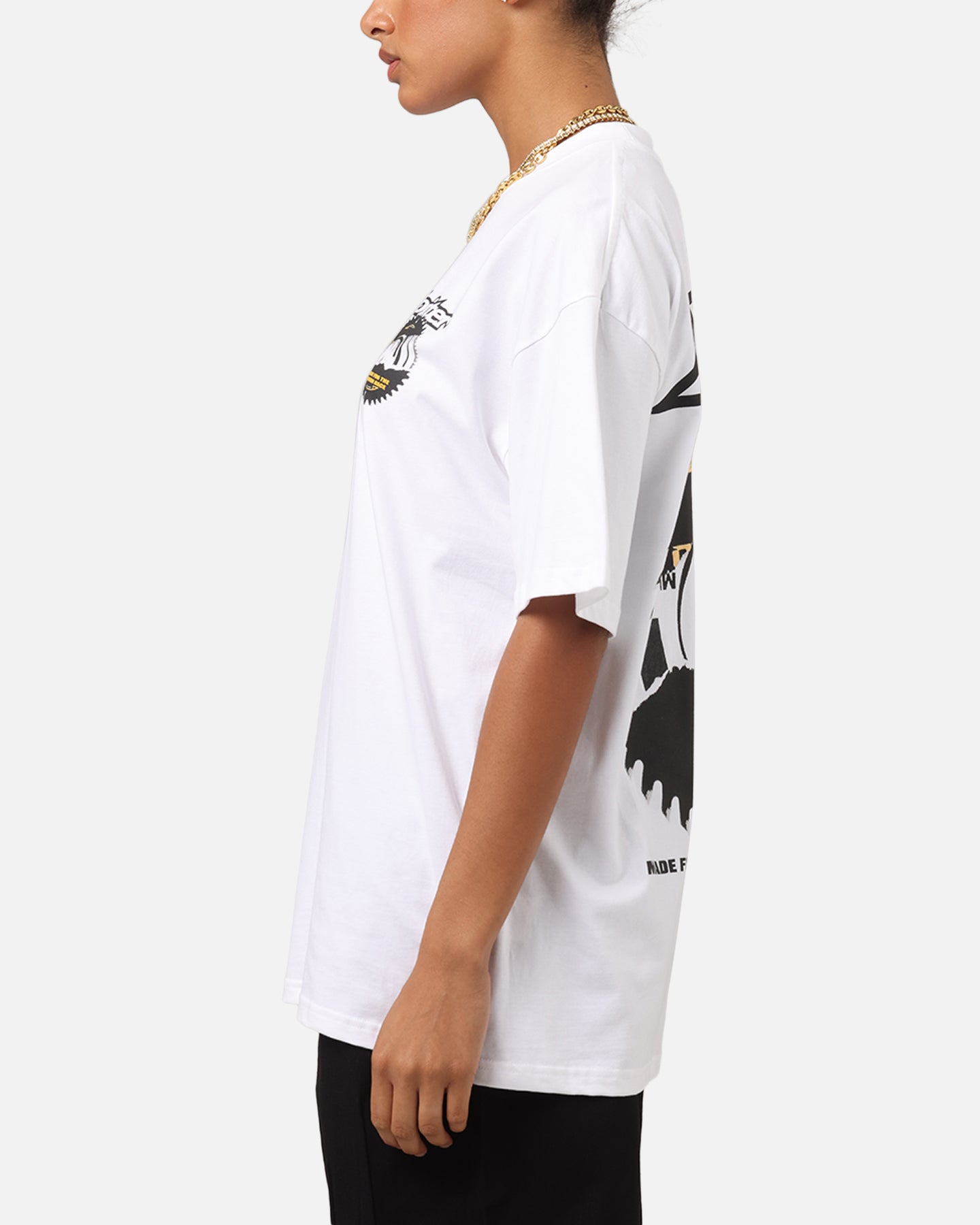 Loiter Saw Blade Drop T-Shirt White