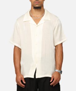 XXIII Diamond Button Up Shirt Off White