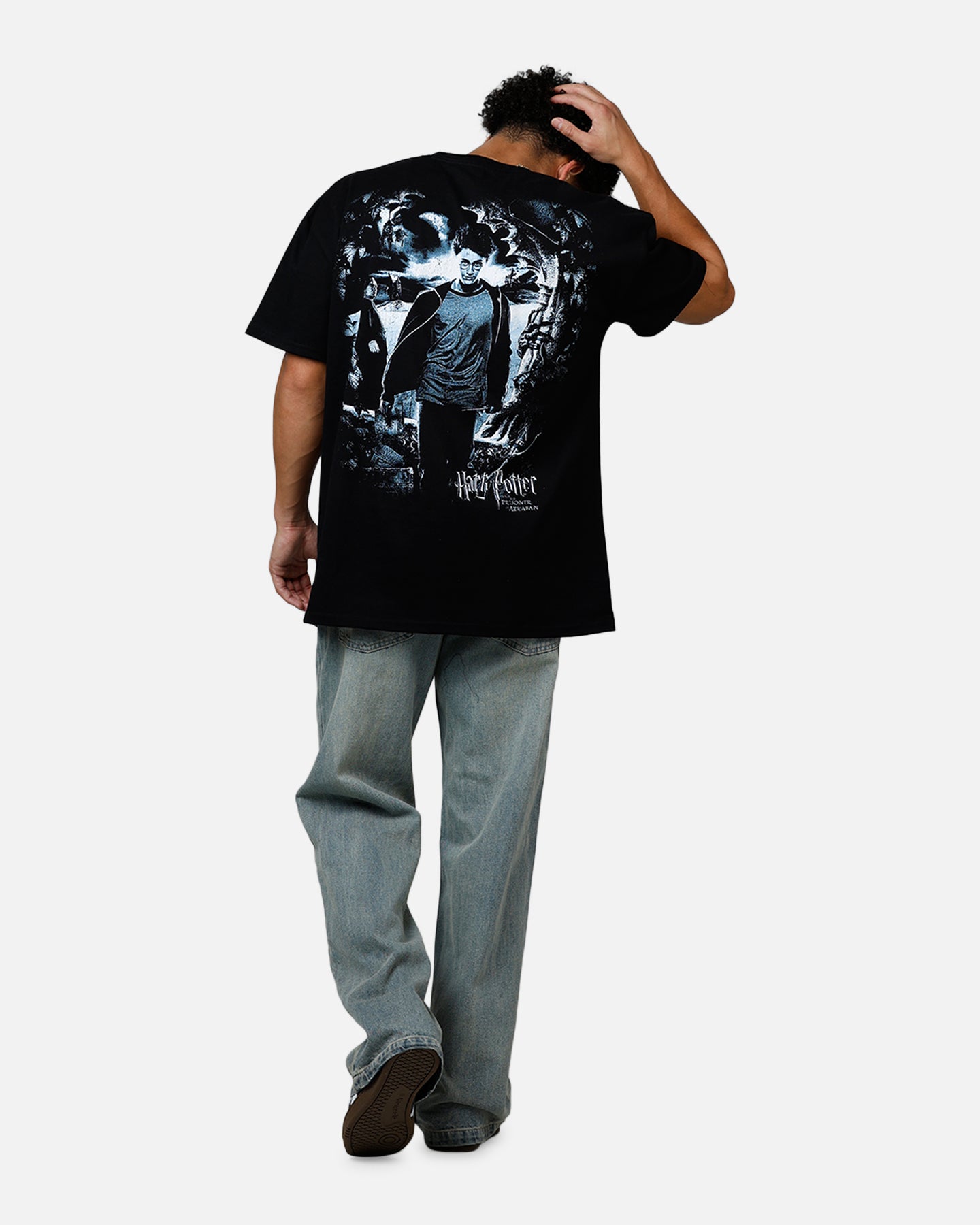 Goat Crew X Harry Potter Poster Vintage T-Shirt Black Acidwash