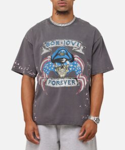 Bon Jovi Forever T-Shirt Washed Black