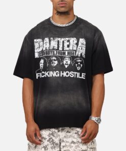 Pantera F#cking Hostible Vintage T-Shirt Washed Black