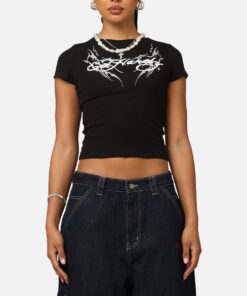 Ed Hardy Women's Tribal Baby T-Shirt Black