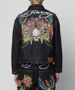 Ed Hardy Denim Jacket Raw Indigo