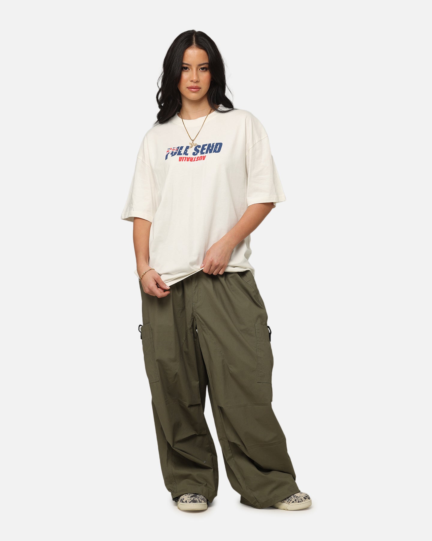 Full Send Aussie Send T-Shirt Off White
