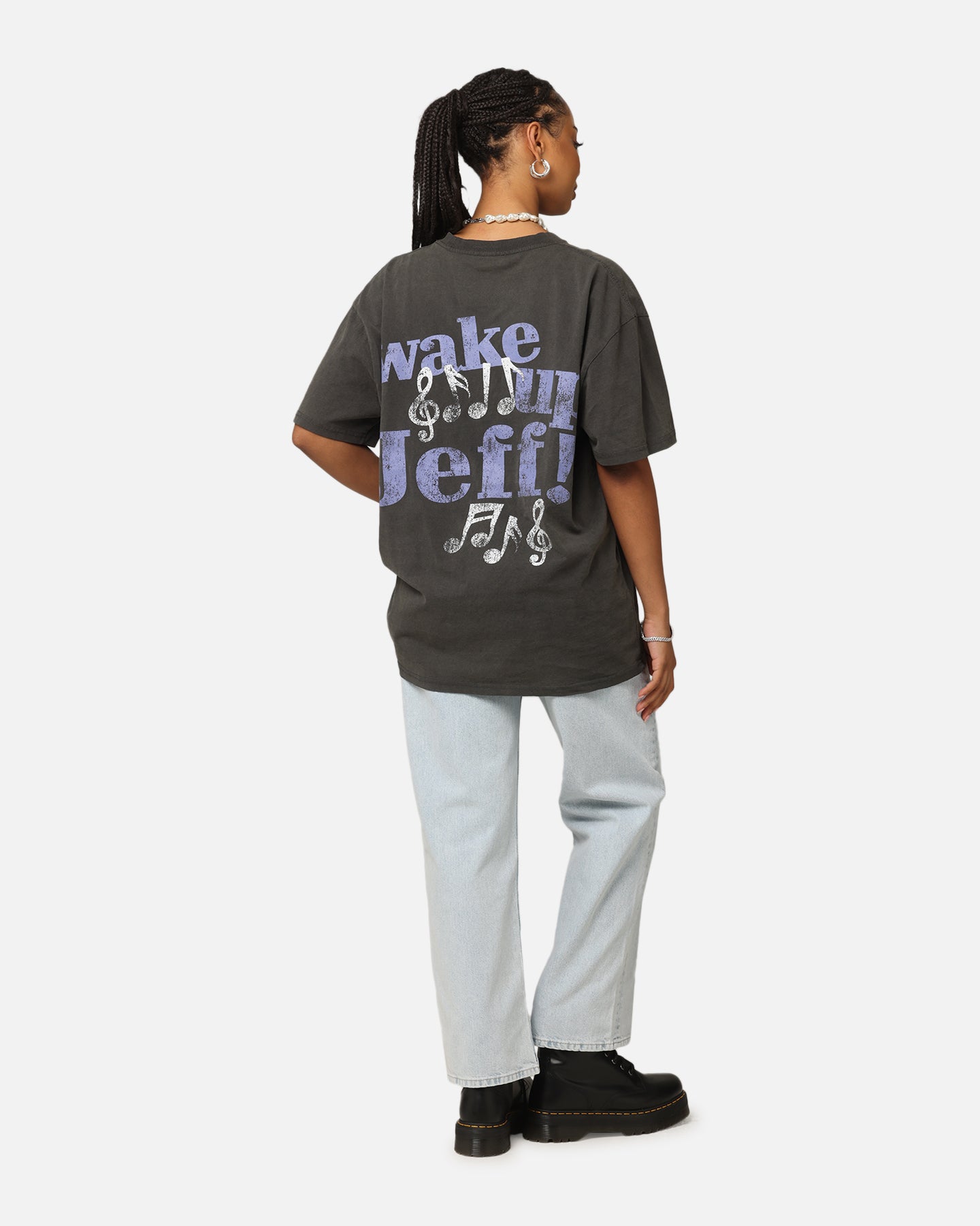 Goat Crew X The Wiggles Wake Up Jeff Heavy T-Shirt Black Wash