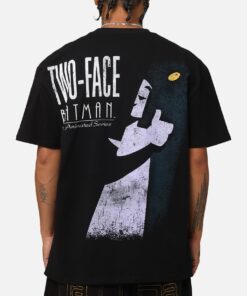 American Thrift X DC Batman Two Face Heavy T-Shirt Black
