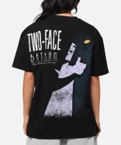 American Thrift X DC Batman Two Face Heavy T-Shirt Black