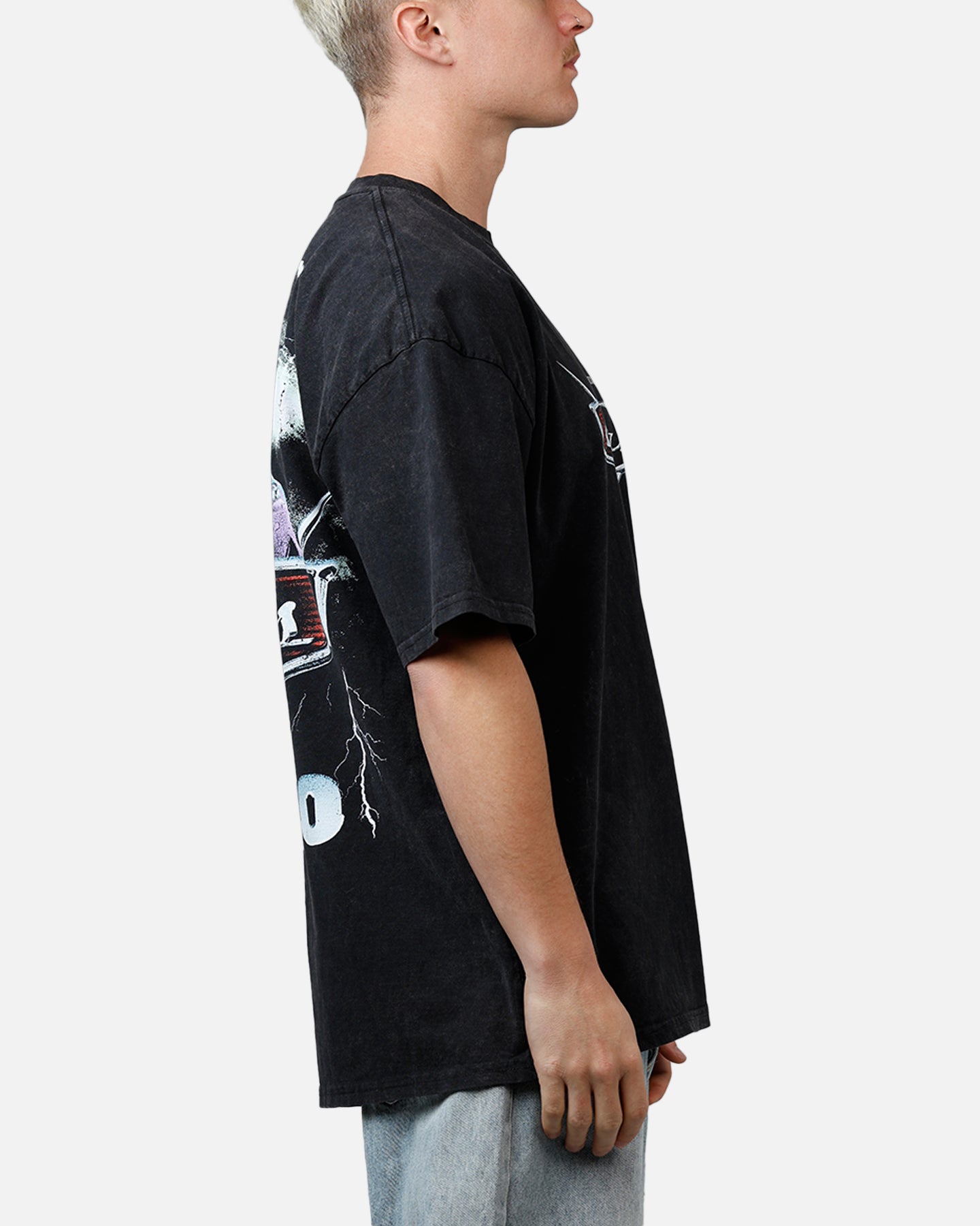 Goat Crew Disney And Pixar Cars Wingo Vintage T-Shirt Black Acidwash