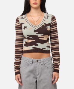 XXIII Women's Florence Knit Jumper Camo